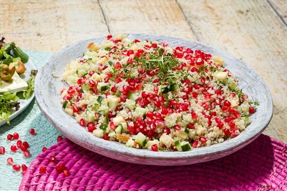 Quinoa salad with pomegranate