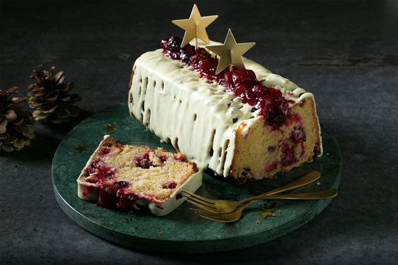 Cranberrycake Met Witte Chocolade