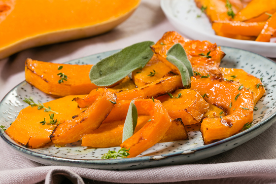 Geroosterde Flespompoen Met Tijm En Salie