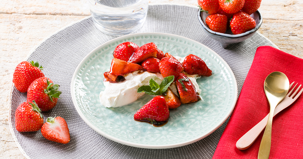 Marinierte Erdbeeren