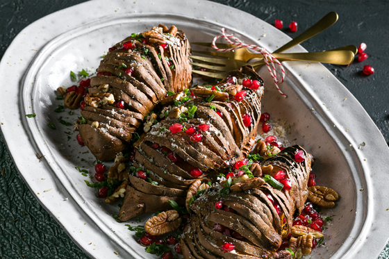 Zoete Aardappel Hasselback