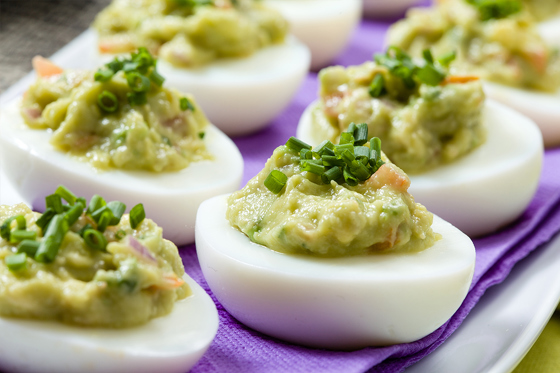 Gevulde Eieren Met Guacamole