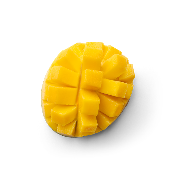 Cut mango topview