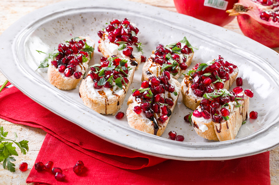 Bruschetta Met Granaatappel