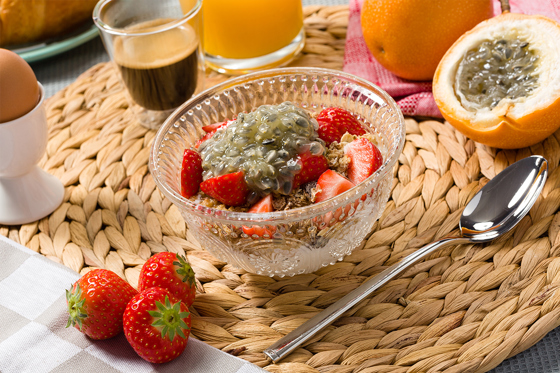 Kwark Met Granadilla En Muesli