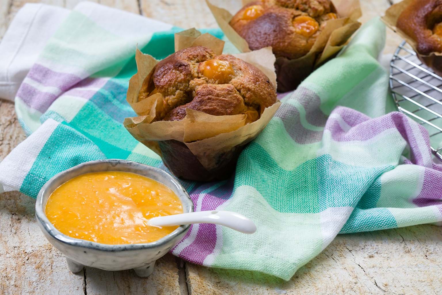 Physalis Muffins Met Physaliscurd