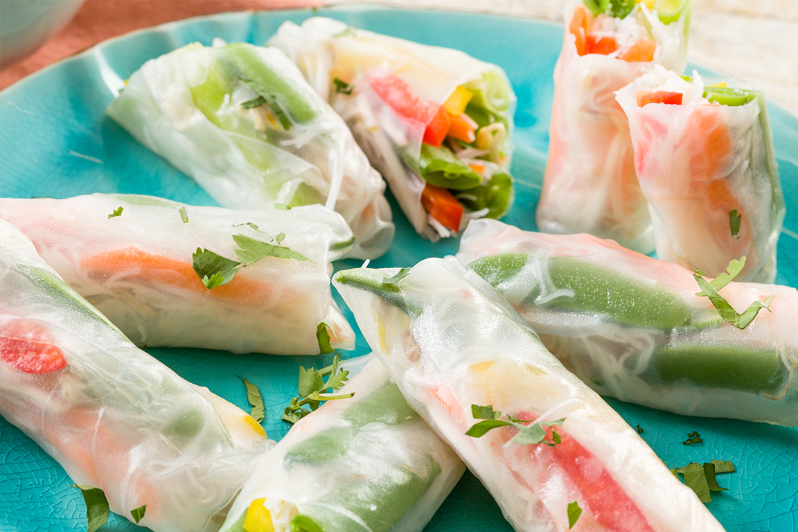 Spring Rolls Snap Vietnamese spring rolls met sugar snaps - EAT ME