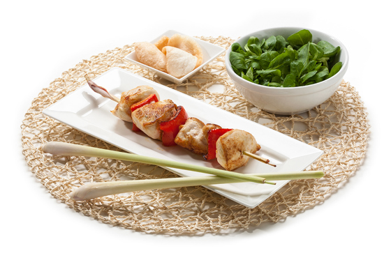 Citroengras Kipspiesjes